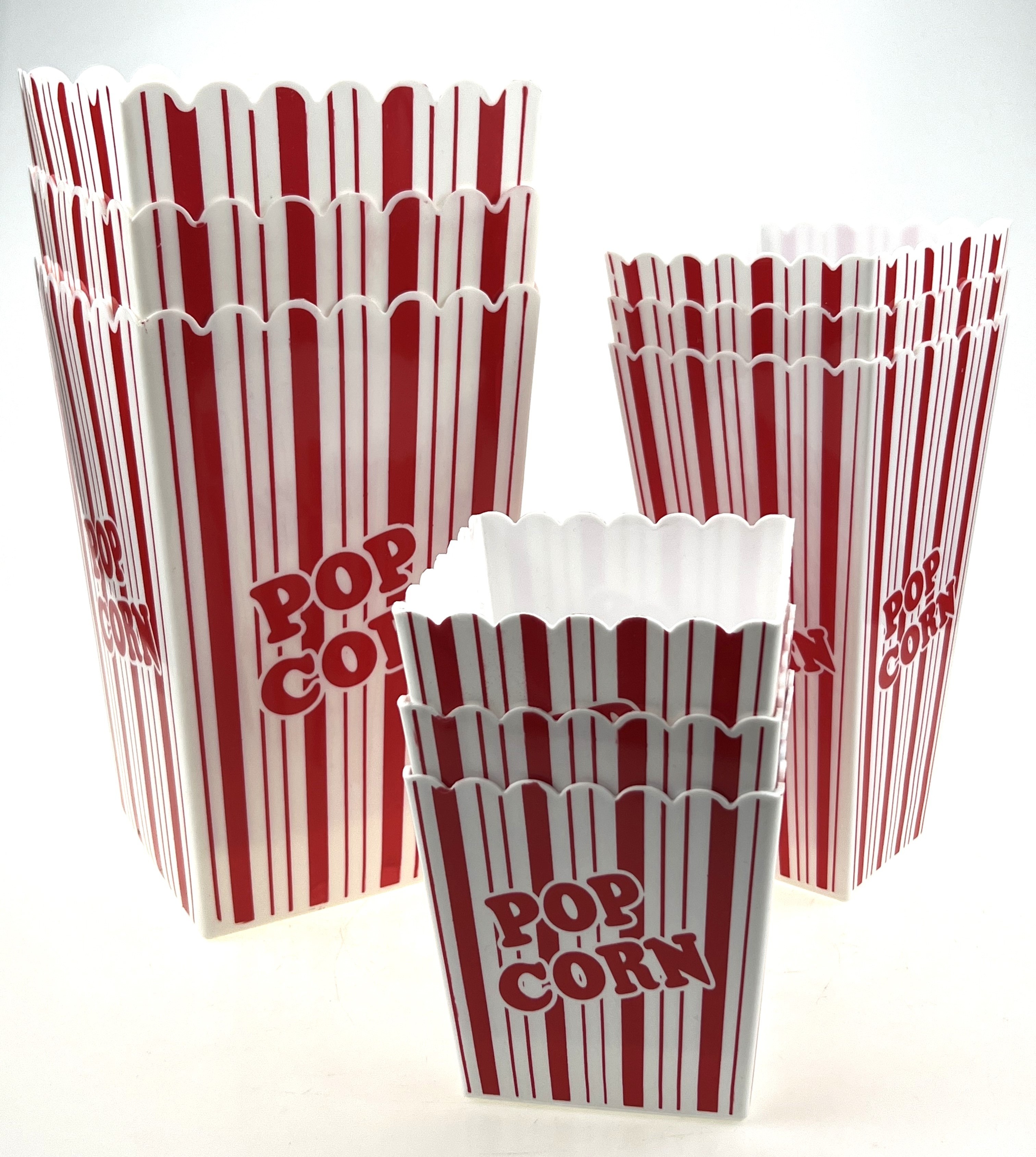 Promotional Re-Usable Plastic Popcorn Boxes Popcorn Buckets