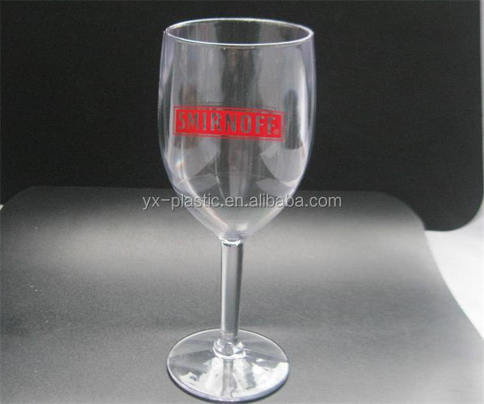 200ml Clear Acrylic plastic white wine glasses red win goblet