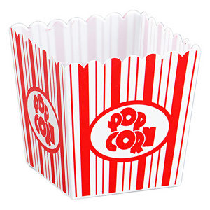 square plastic popcorn tub/Popcorn Packing Box