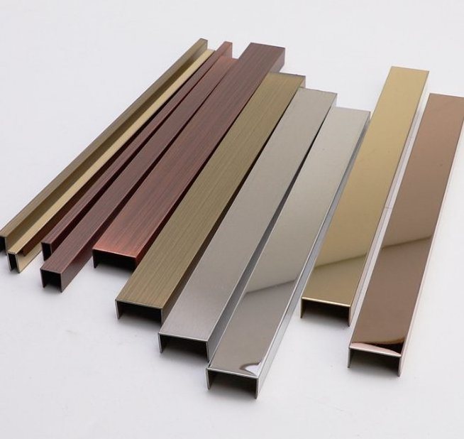 OEM u shape extruded 6063 aluminum rail U channel aluminum profile for Interior decoration