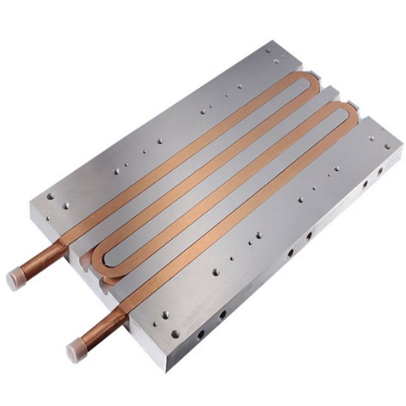 Large Pressed Copper Tube Water Cooling Plate Heat Sink Cold Plate for EV Battery Cooling