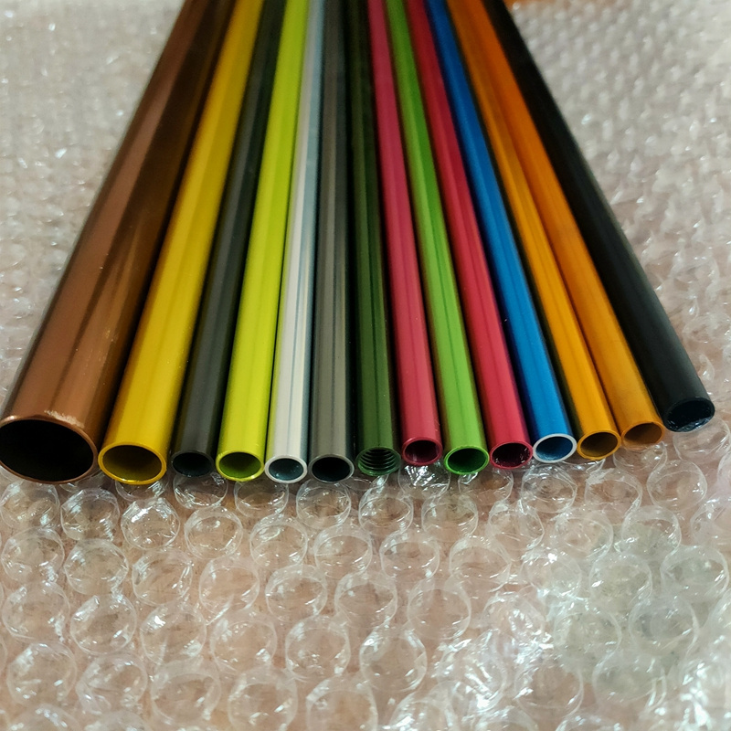 Custom Design Colorful Aluminum Alloy Pipe and Aluminum Tube Round Golden Anodized