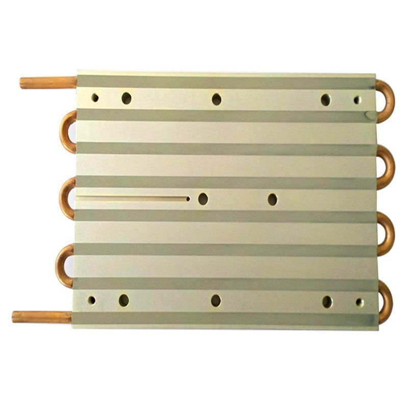 Large Pressed Copper Tube Water Cooling Plate Heat Sink Cold Plate for EV Battery Cooling