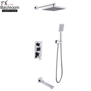 kaiping Concealed rainfall temperature shower LED intelligent digital  wall mounted mixer bathroom shower faucet