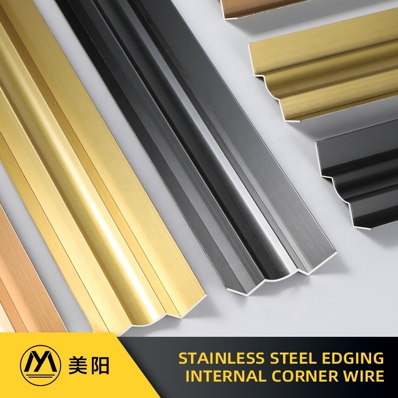 Factory Direct Sales Ceramic Tile Accessories  Metal Wall Corner Edge Tile Trim Stainless Steel