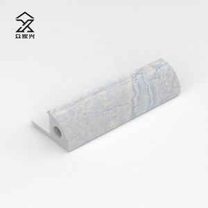 Customized Flexible Stone Plastic Marble Round Shape Edg Strip Pvc Plastic Tile Trim