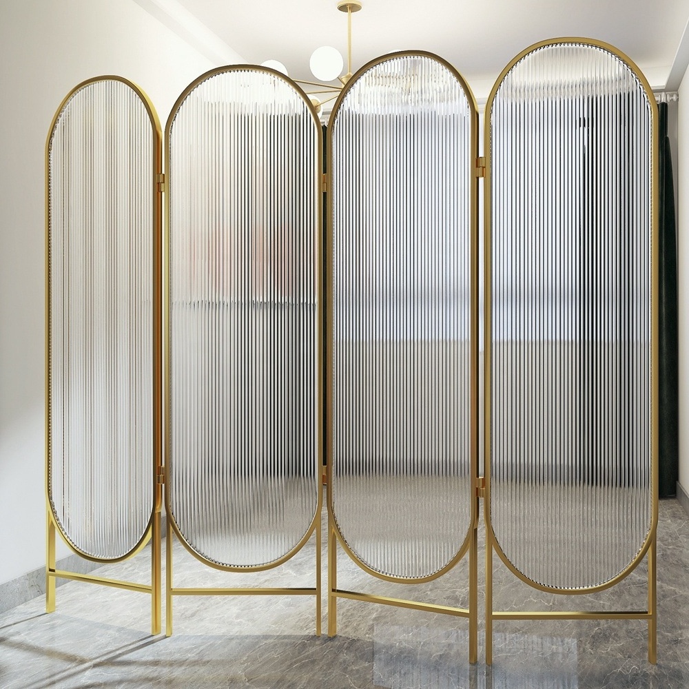 Simple Luxury Pvd Coated Room Wall Divider Decorative Retractable