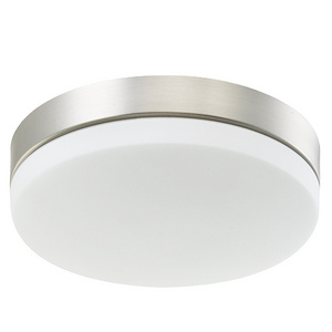 White Glass Brushed Nickel Indoor Ceiling Lamp 10 inch Small LED Lighting Fixtures for Kitchen Bedroom with UL ETL Certification