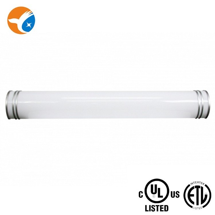 48.25inch White Acrylic Silver Plastic Cap Led Vanity Light ETL Certification Vanity Mirror With Lights for Bathroom