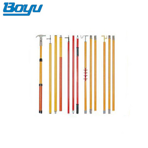 Retractable Or Interface FRP Epoxy Resin Fiberglass Telescopic Hot Stick