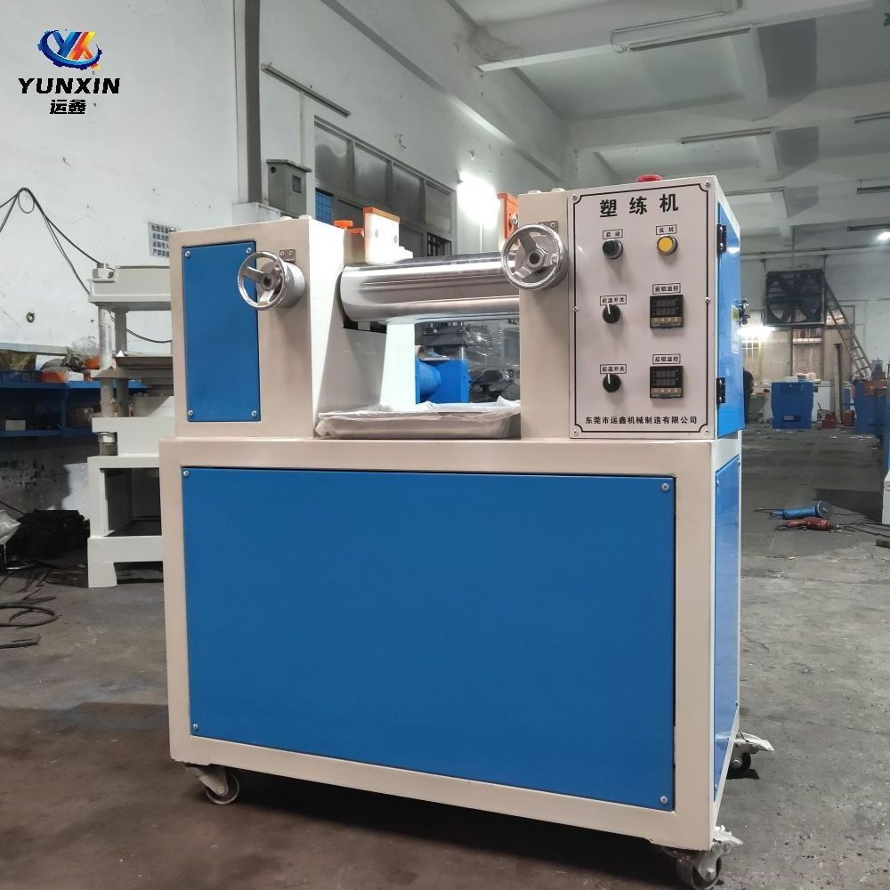 Open Type Roller Rubber Two Roll Mixing Mill Machine With Cutter For Plastics Pvc Pp Pe Graphene, Laboratory Mix Mill Rubber