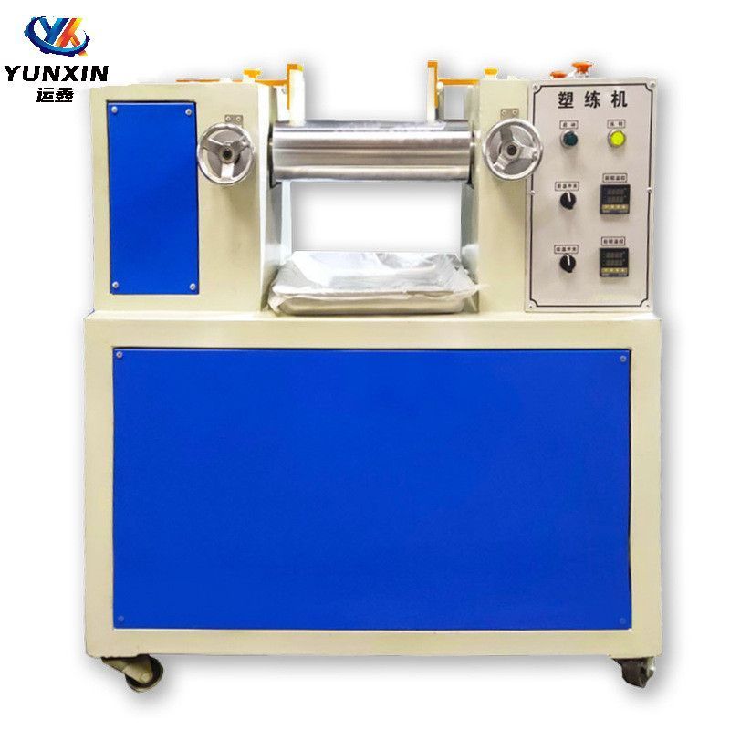 Open Type Roller Rubber Two Roll Mixing Mill Machine With Cutter For Plastics Pvc Pp Pe Graphene, Laboratory Mix Mill Rubber