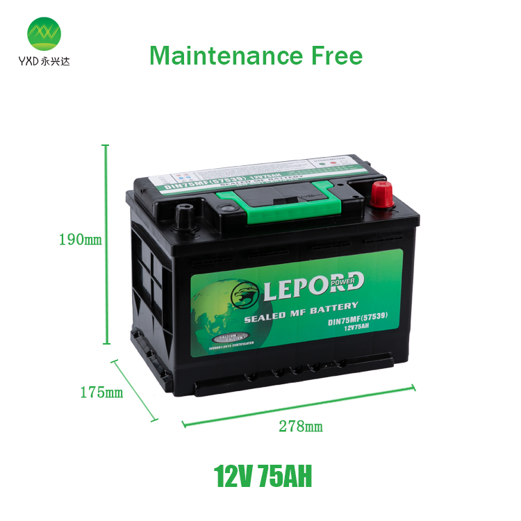 The factory's hot seller 12 volt car battery car battery din 72 battery  for  electric  cars China