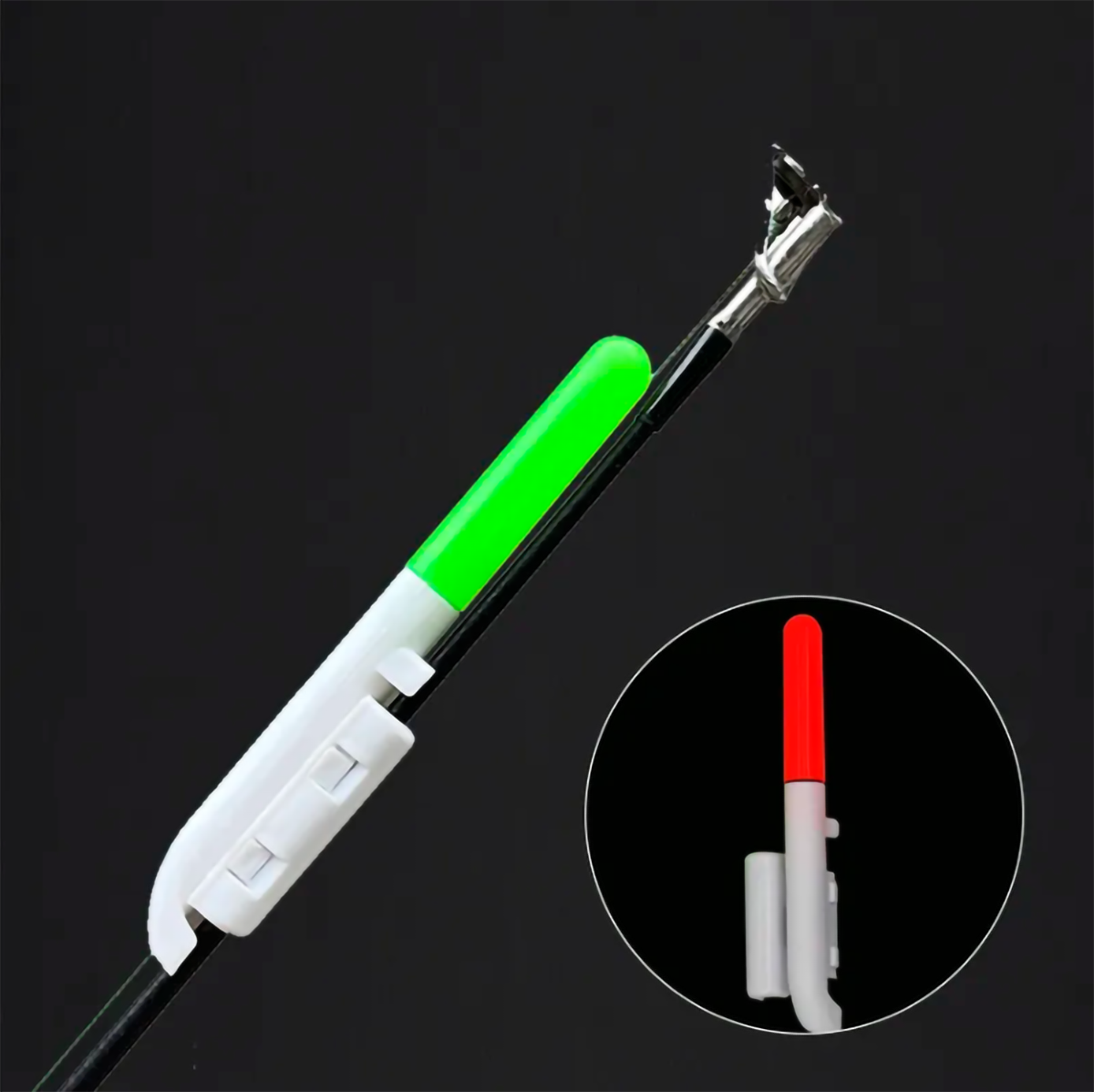 RT80 Can be used for 3.0-4.5mm sea pole tip  red / Green / smart sensor light LED fishing rod light night fishing rod top light