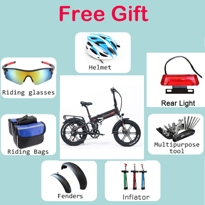 China/EU Warehouse Cheap Price 48V 1000W Electric Snow Bike 20 Inch Fat Tire E bike Electric Bicycle Mountain E-Bikes