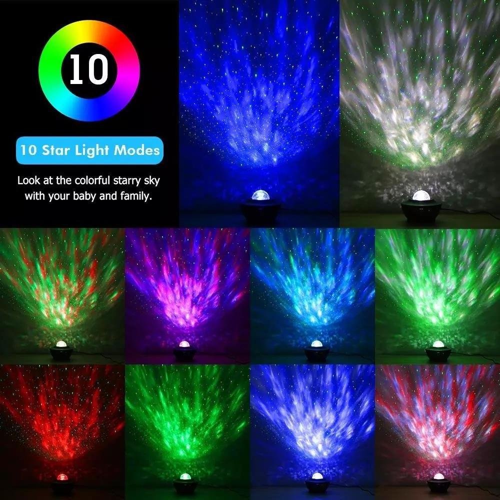 2021 Hot Seller Music Speaker Twinkling Space LED Night Light Starry Sky Projector for Room Decoration night light