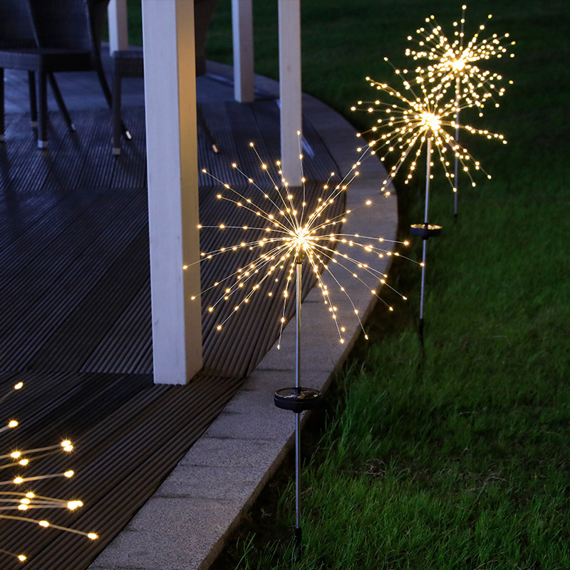 Solar Outdoor Waterproof Decoration Christmas Lights Led Fireworks