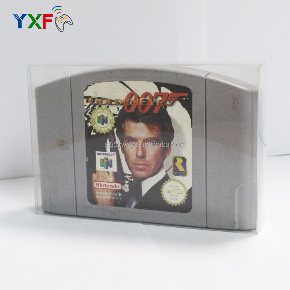 Clear Transparent Cartridge Protector for N64 Game Card Plastic PET Case Boxes