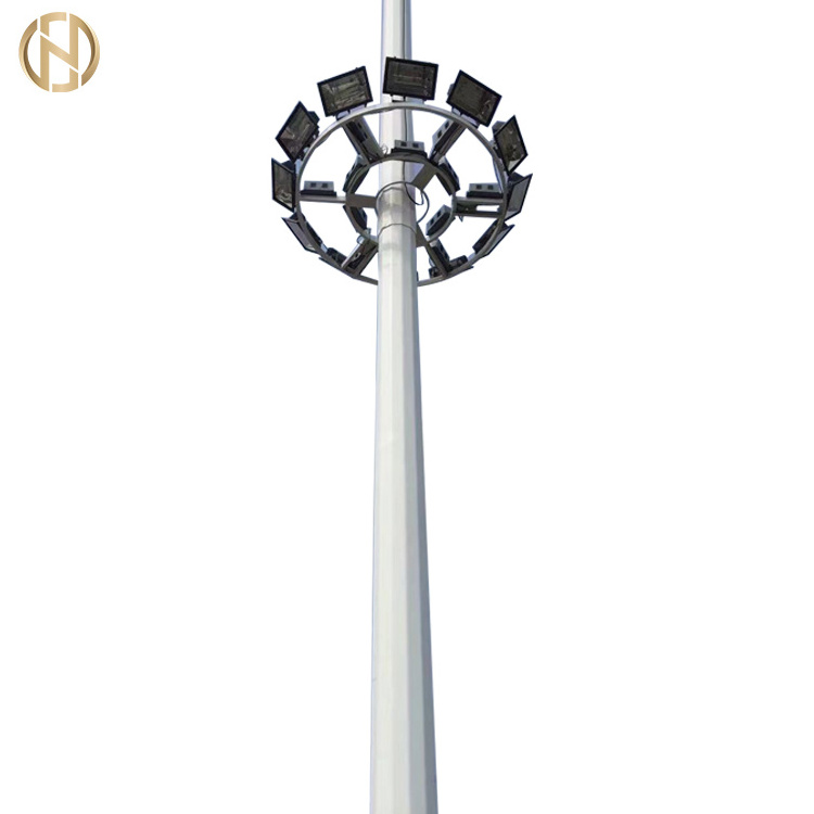 FUTAO 20M 25M 30M High Mast Lighting Pole For Stadium