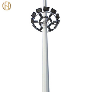 30m 15m High Mast Steel Poygonal Pole