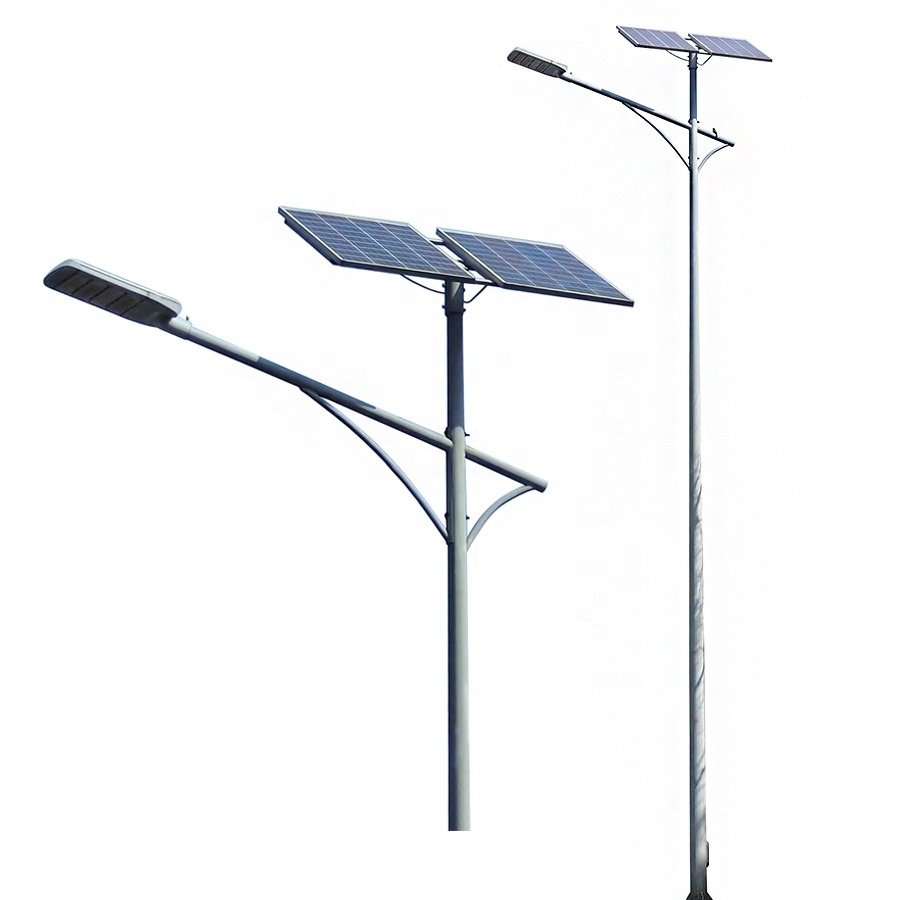 Economic Outdoor Cast Iron Galvanized Lights Lamp Post Parts 5M 7M 8M 9M Price Lamp Post Solar Street Light Pole