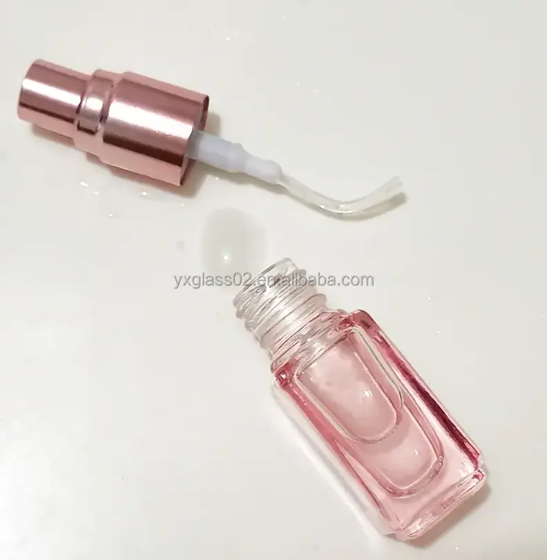 Vial Pink Sprayer bottle Portable Perfume sample bottle travel square packaging container4ML9ML20ML30ML50ML