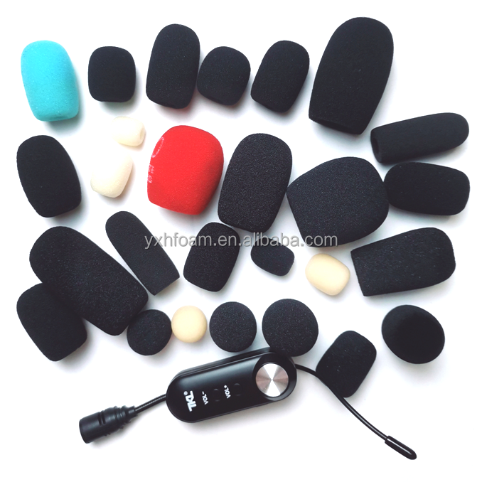 Dispassable microphone covers foam 30*20*8MM round shape mini headset microphone sponge