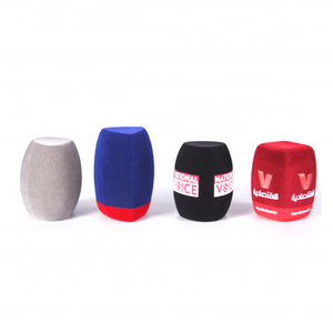 Fast Delivery On-Stage Foam Various Type Mic Foam Windscreen Printing Microphone Covers for Microphone