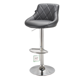 High Quality Modern Adjustable Luxury Black Leather Bar Chair Bar Stool Furniture