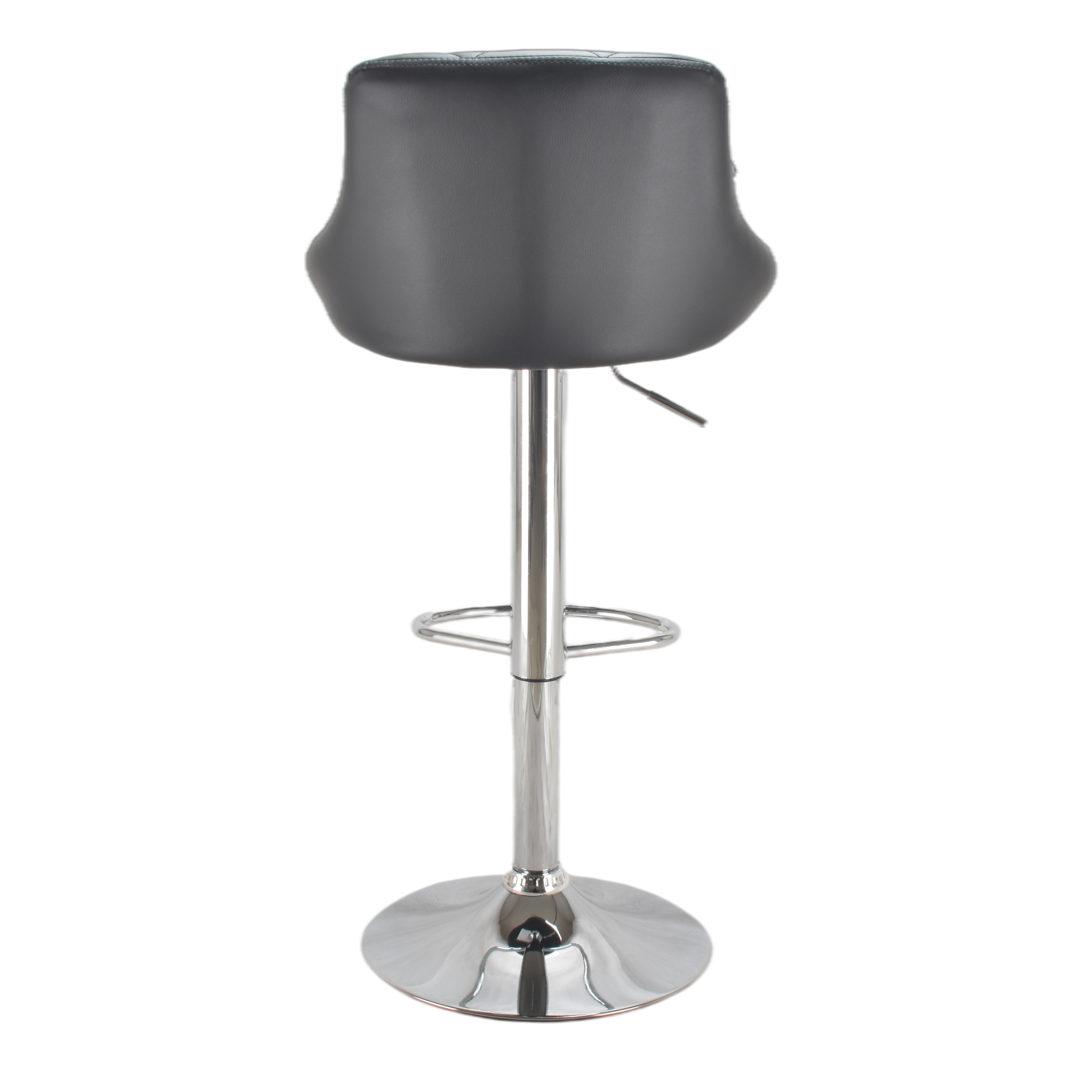 High Quality Modern Adjustable Luxury Black Leather Bar Chair Bar Stool Furniture