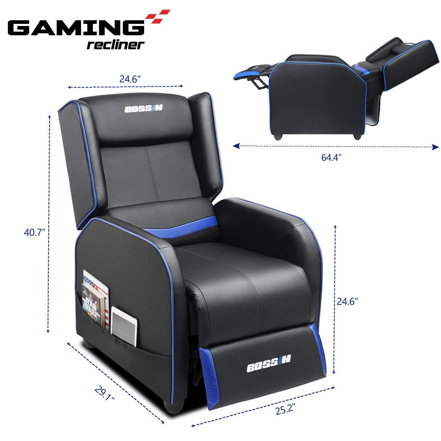 Comfort PU leather swivel rocking recliner gaming sofa chair couch chair