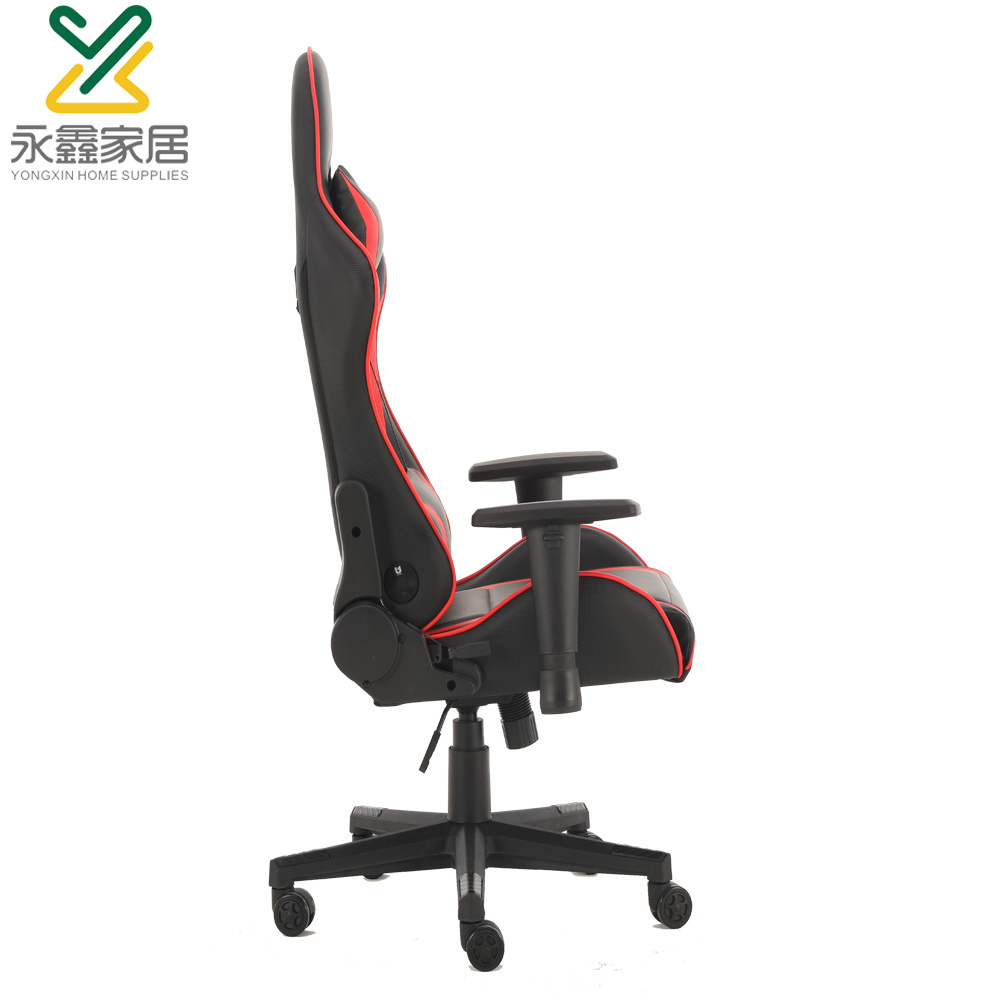Gaming Chair With Speakers Bluetooth Music Video Game Chair Audio Ergonomic Design Heavy Duty Office Computer Desk Chair（Blue）-N main image 1