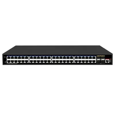 52 Port 10G Uplink 48 Ports Gigabit L3 Management Ethernet POE switch 48* 10/100/1000M  4* 10G SFP+ Ports