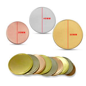 Wholesale Souvenir Metal 3D Commemorative Blanks Brass Gold Silver Custom Challenge Coin For Laser Engraving Or Print