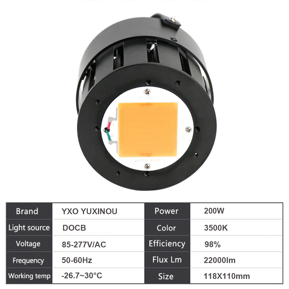 High Efficacy Ceramics Full Spectrum Led Grow Light Indoor Plant Bridgelux Chip 200w Led Cob Grow Light