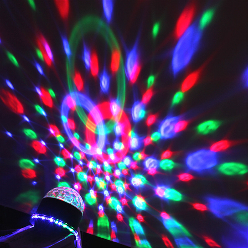 Super Bright Voice Controlled Rotating Disco Ball Party Lights RGB LED Stage Lights Laser Projector Lights for Christmas Wedding