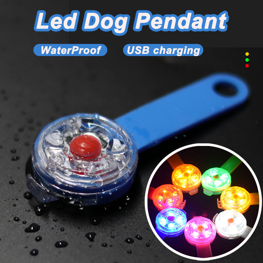 Rechargeable Dog Collar Light Waterproof Pet LED Safety Lights for Night Walking