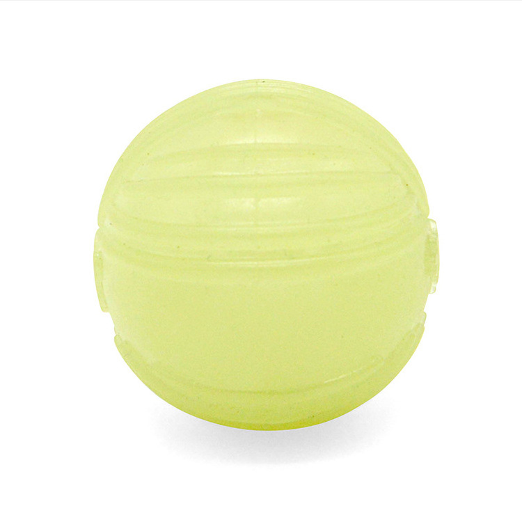 Wholesale High Quality light up ball glow in the dark dog ball rubber ball tooth cleaning training dog pet toys