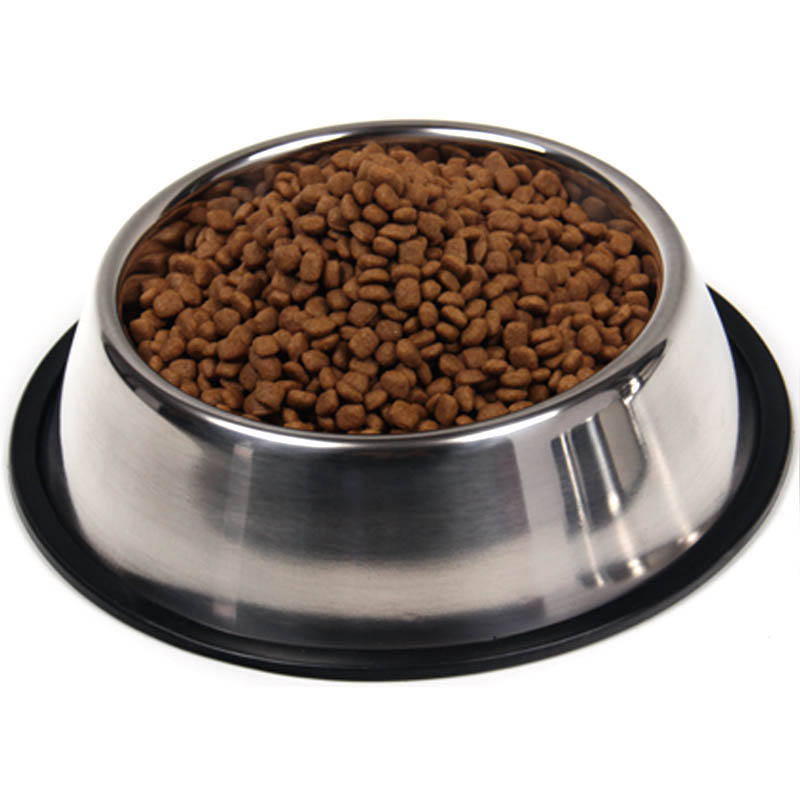 Stainless Steel Dog Bowl with Anti-Skid Rubber Base for Small Pets Feeder and Water Choice Puppy Cat Kitten