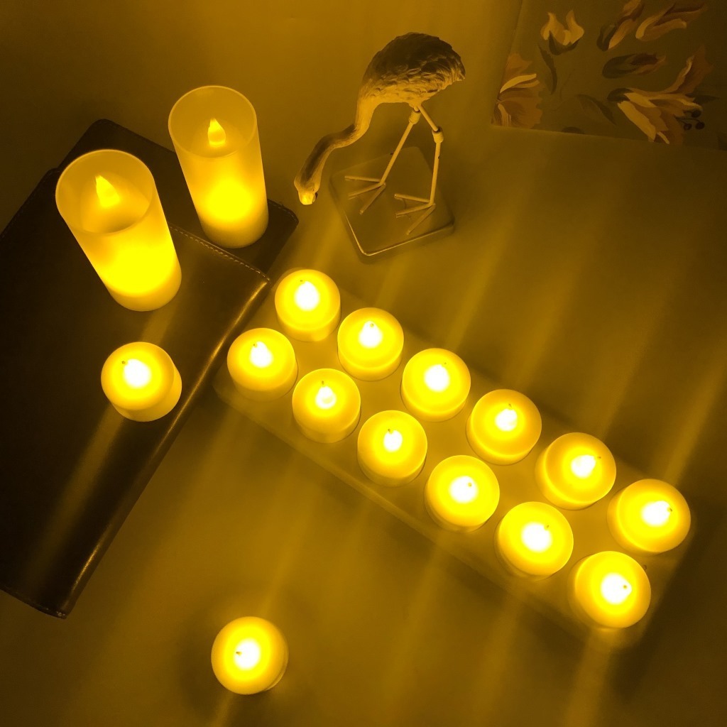 Flickering Flameless Rechargeable Led Tea Light Candles Led Candle for Wedding Christmas