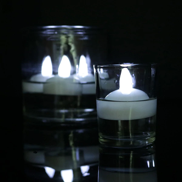 Battery Operated LED Floating Flameless Candles Waterproof Led Candle Floating Tealight