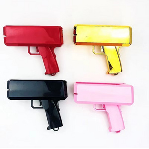 Super Money Paper Playing Spray Gun Toy Guns Handheld Cash Gun Dispenser Money Shooter Wedding Decoration