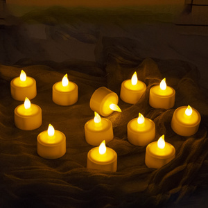 Flameless LED Candles Flickering Warm Yellow Battery-Powered Tea Light for Party Wedding Birthday Gifts and Home Decoration