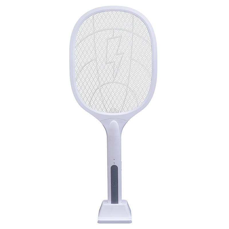 Factory Directly 1200Mah Lithium Battery Bug Zapper 3000V Electric Fly Swatter Racket Mosquito Killer Lamp