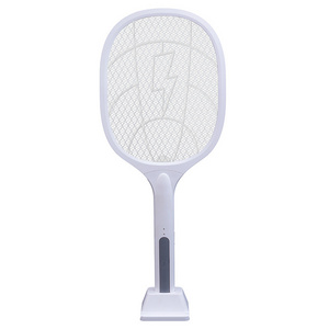 Factory Directly 1200Mah Lithium Battery Bug Zapper 3000V Electric Fly Swatter Racket Mosquito Killer Lamp