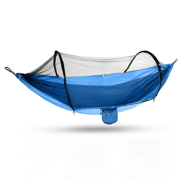 High Quality Nylon Comfortable Outdoor Camping Kids Hammock 240*100cm Single Person Hammock With Mosquito Net