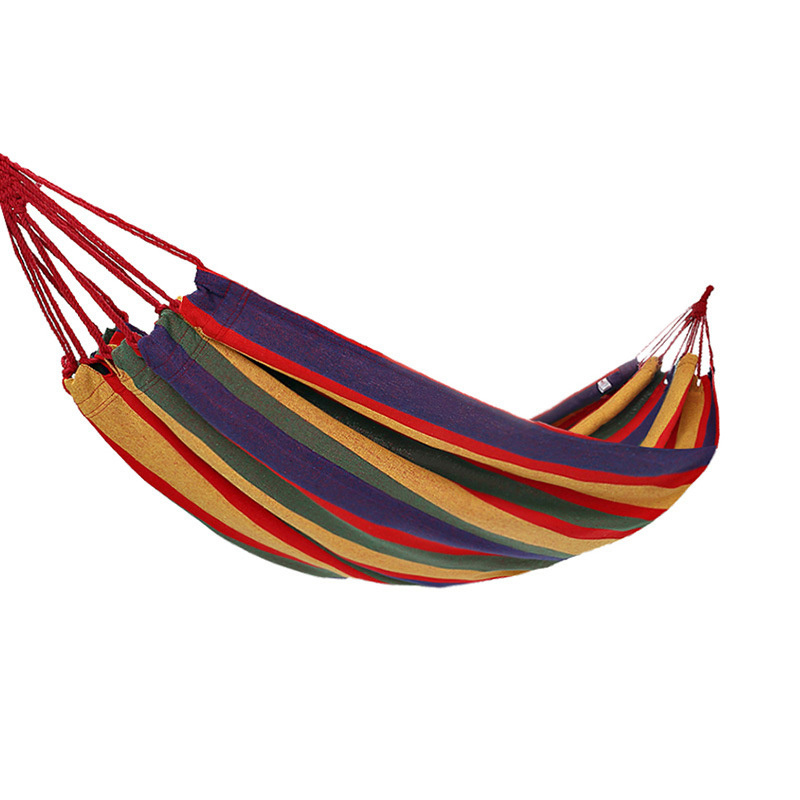 Outdoor Portable Single/Double Person Extra Large Canvas Swing Camping Hammock With Carry Bag