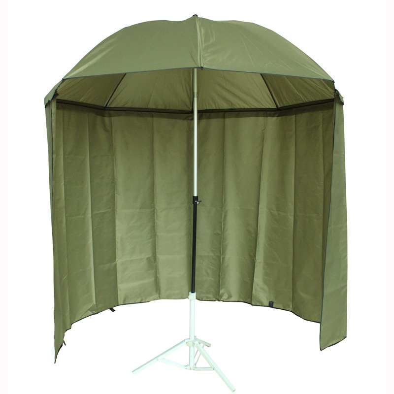 High Quality Color Customize 170T Polyester Outdoor Beach Camping Filed Portable Foldable Sun Shelter Umbrella Fishing Tent