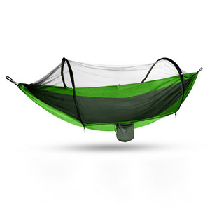 High Quality Nylon Comfortable Outdoor Camping Kids Hammock 240*100cm Single Person Hammock With Mosquito Net