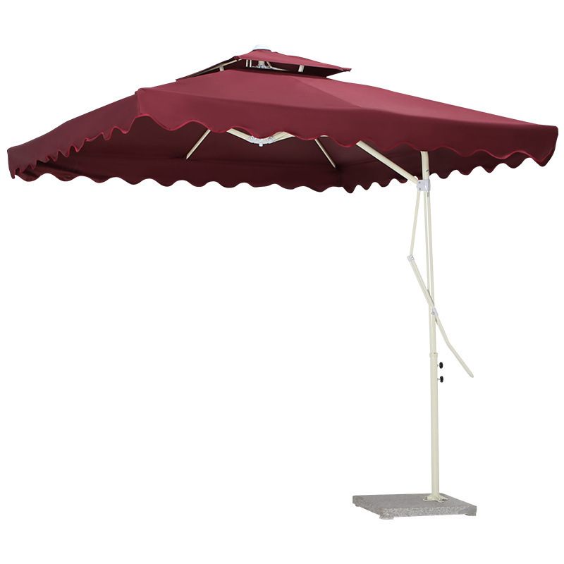 Customized Outdoor Sunshade Garden Beach Cantilever Parasol Patio Umbrella With 8 Strudy Ribs